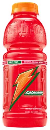 Red Gatorade Fruit Punch Thirst Quencher Sports Drink, 8-Pack 20 oz