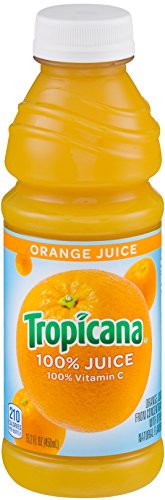 100% Juice, Orange, 10oz Bottle, 24/Carton