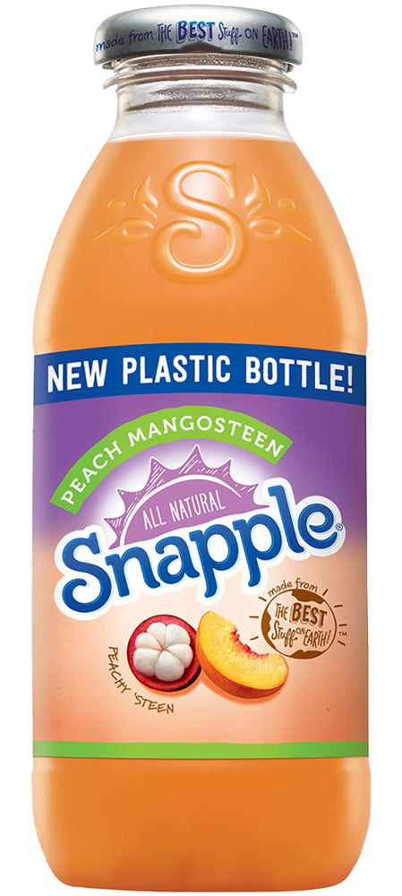 Snapple - Peach Mangosteen - 16 fl oz (24 Plastic Bottles)